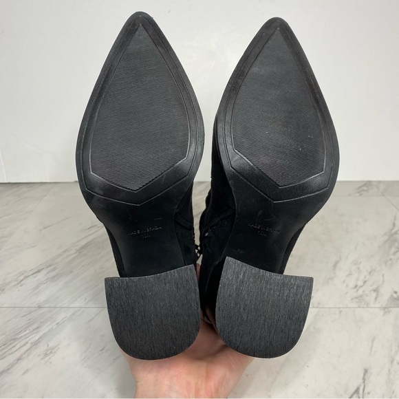 Steve Madden Touchdown Black Faux Suede Bootie 10M - Picture 12 of 13